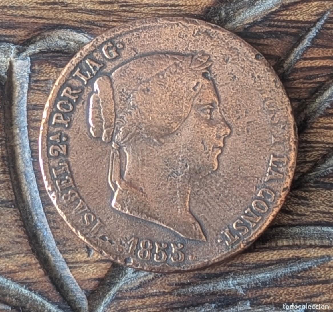 Monedas de Espa&ntilde;a: 25 c&eacute;ntimos de real - Isabel II - 1.857 d.C. (Lote 176269)