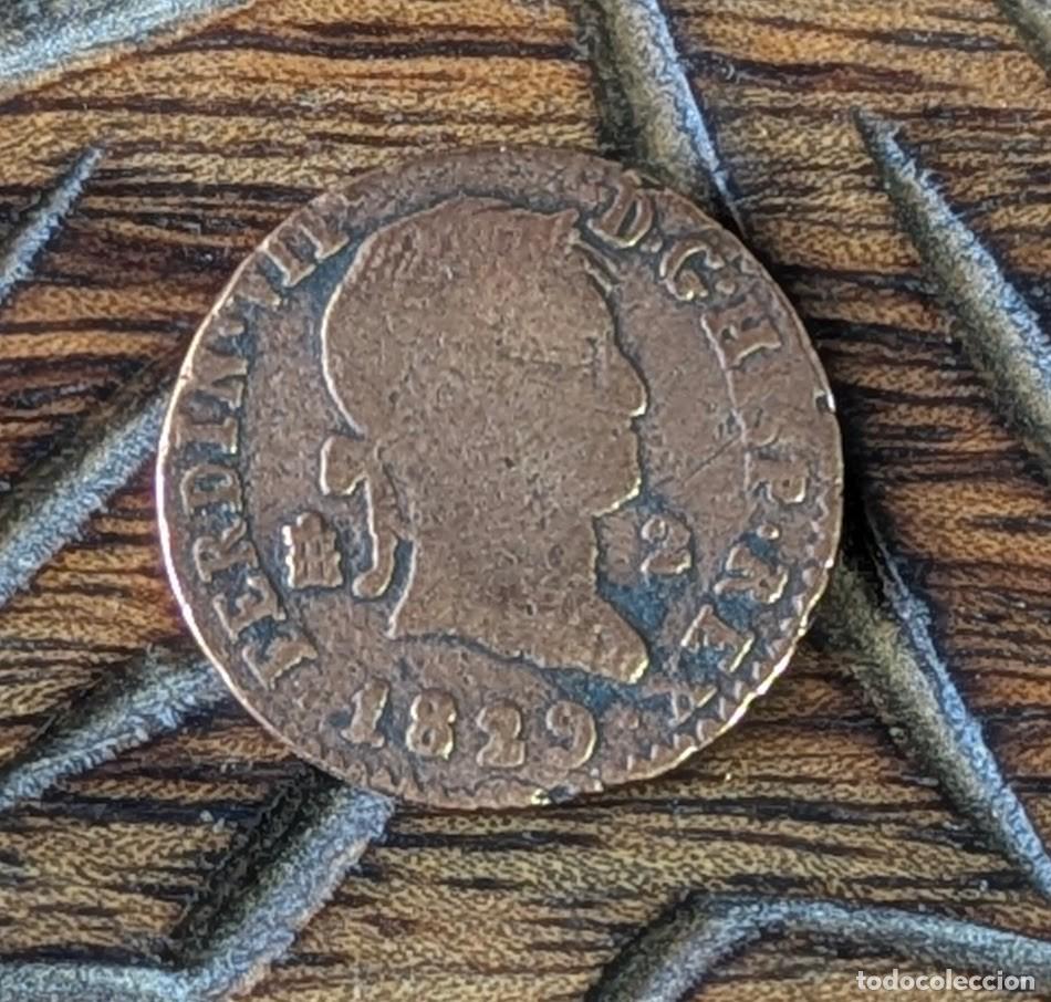 Monedas de Espa&ntilde;a: 2 maraved&iacute;s - Fernando VII - A&ntilde;o 1.829 (Lote 166262)