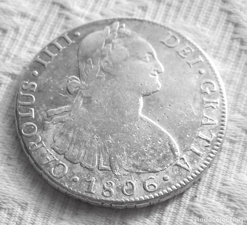 Monedas de Espa&ntilde;a: Moneda Carlos IV 8 reales 1806 Potosi ensayador PJ