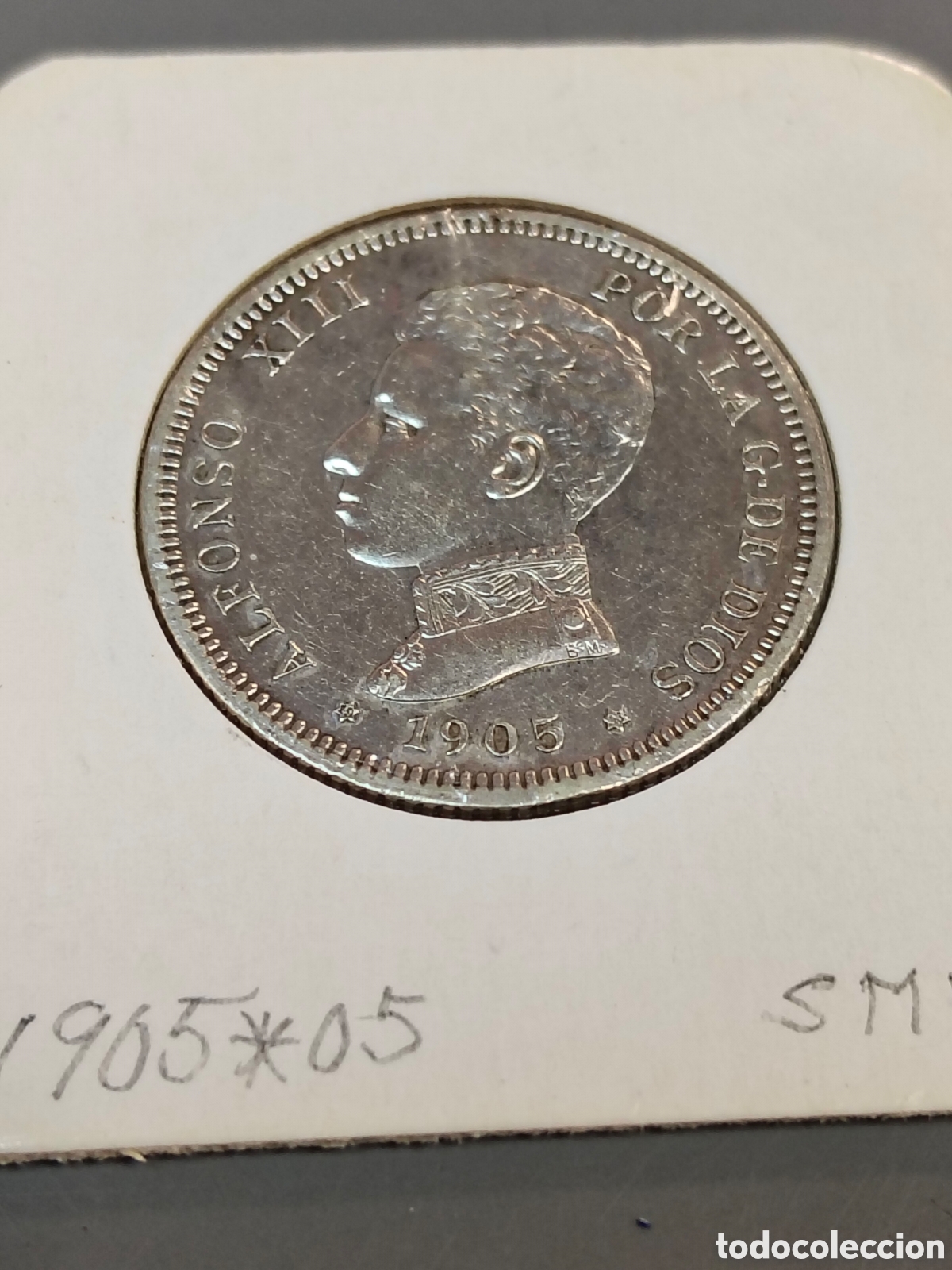 Monedas de Espa&ntilde;a: Moneda de plata de 2 pts ALFONSO XIII