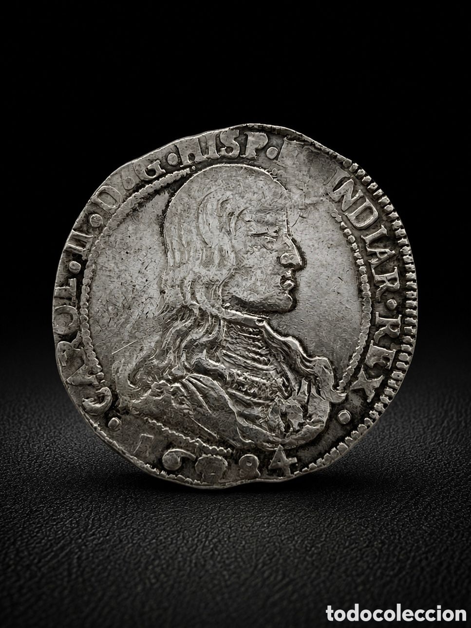 Moedas de Espanha: El ducat&oacute;n de plata m&aacute;s raro de Carlos II busto viejo a&ntilde;o 1684 acu&ntilde;ada en Bruselas