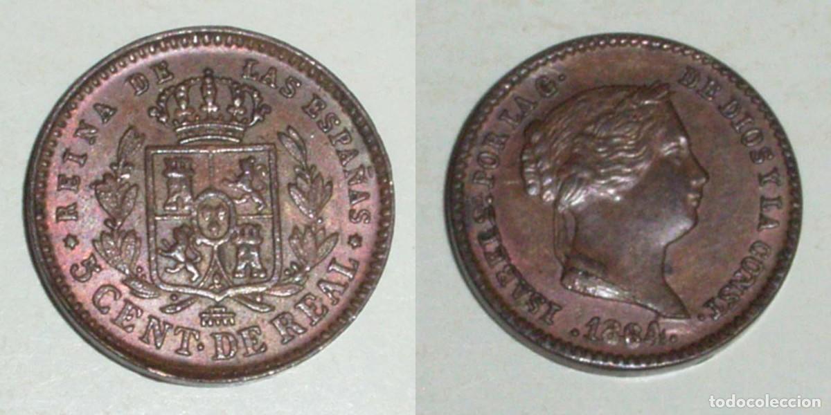 Monedas de Espa&ntilde;a: 5 Ctmos. de Real 1864