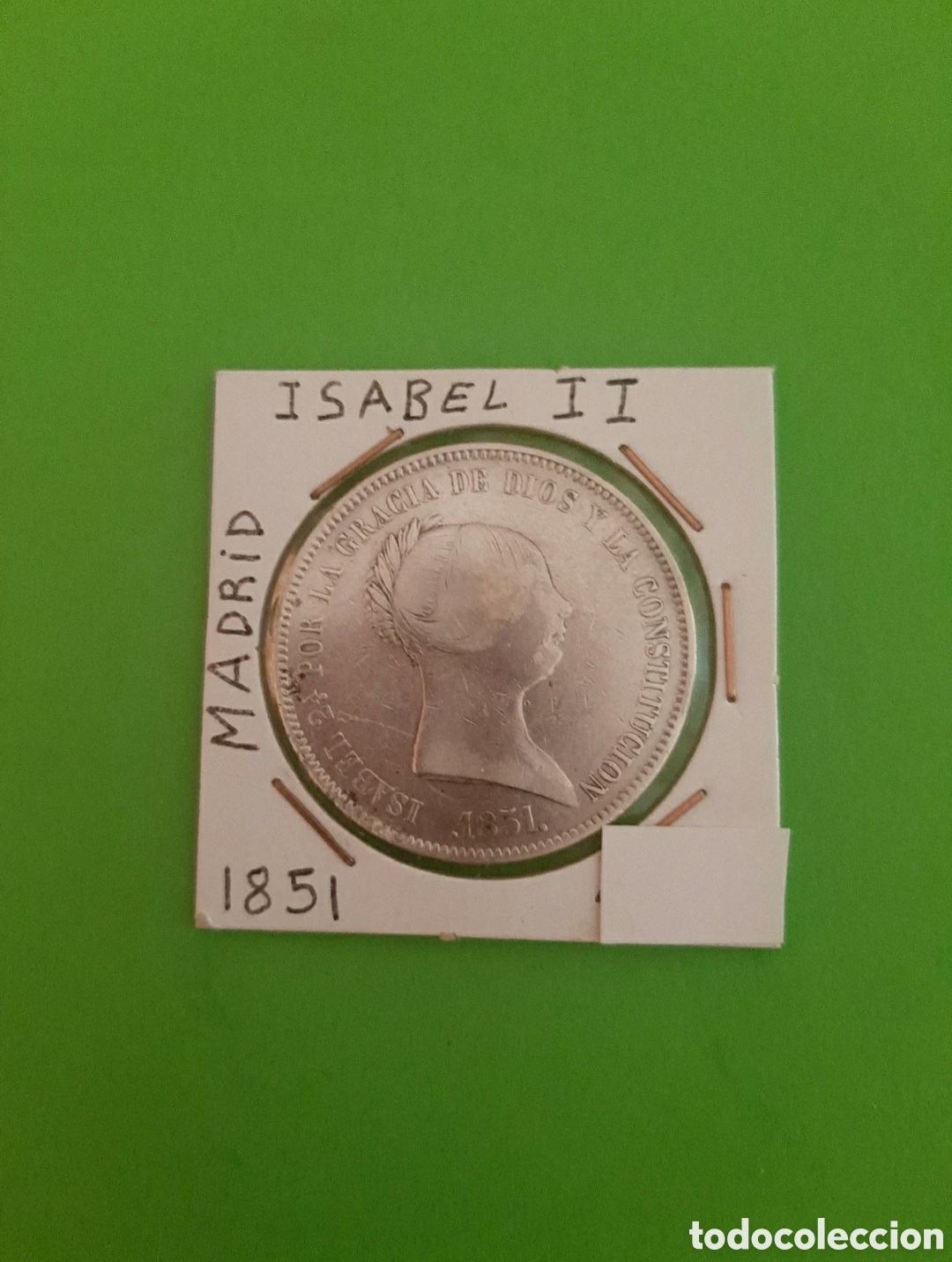 Monedas de Espa&ntilde;a: 20 reales de plata de Isabel II de 1851