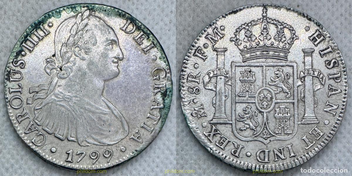 Monedas de Espa&ntilde;a: 4595 ESPA&Ntilde;A 1799 CARLES IV 1799 8 REALES FM