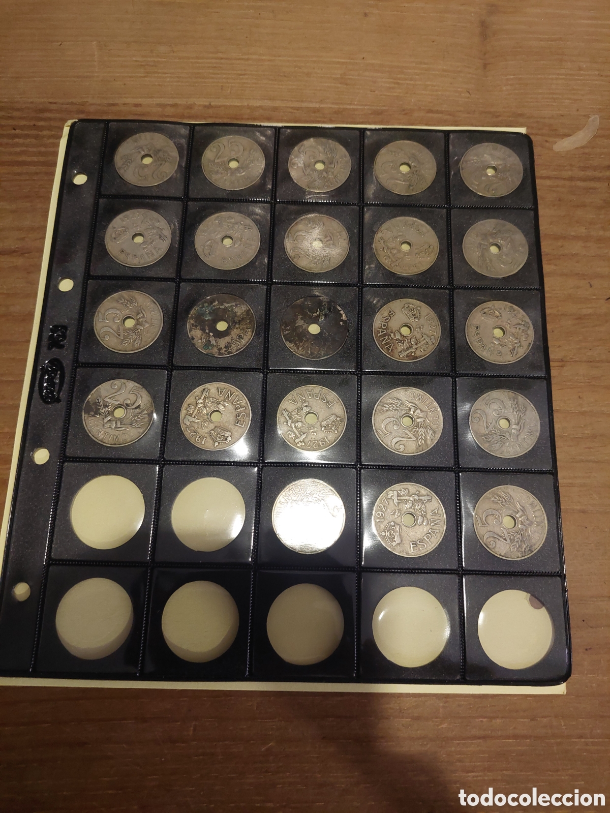 Monedas de Espa&ntilde;a: 1927 ALFONSO XIII LOTE MONEDAS 25 C&Eacute;NTIMOS 23 monedas