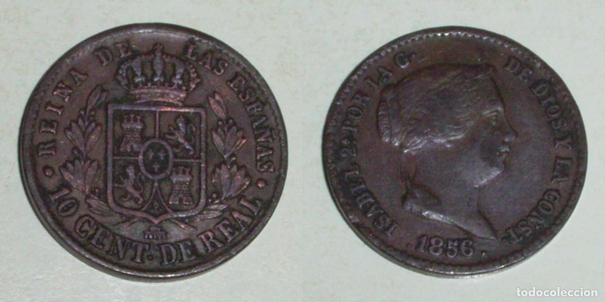 Monedas de Espa&ntilde;a: 10 Ctmos. de Real 1856 Segovia