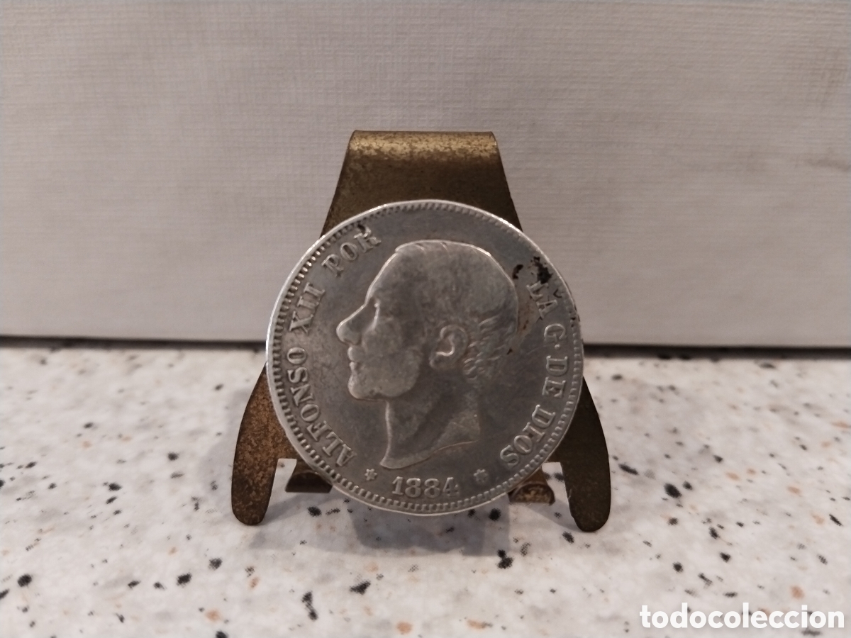 Monedas de Espa&ntilde;a: Alfonso XII. 1884*(18-8-). 2 Pesetas (BC) (Plata)