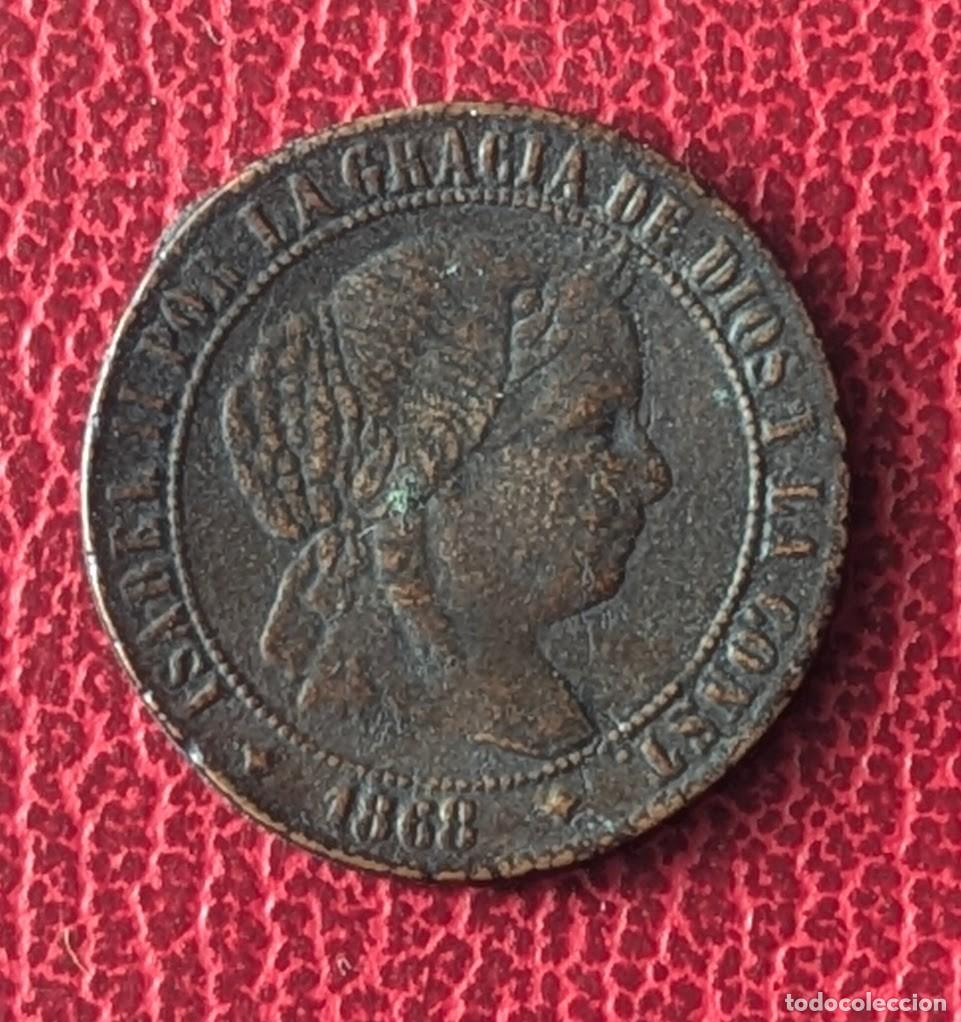 Monedas de Espa&ntilde;a: 2 1/2 c&eacute;ntimos de escudo - Isabel II - A&ntilde;o 1.868 (Lote 196260)