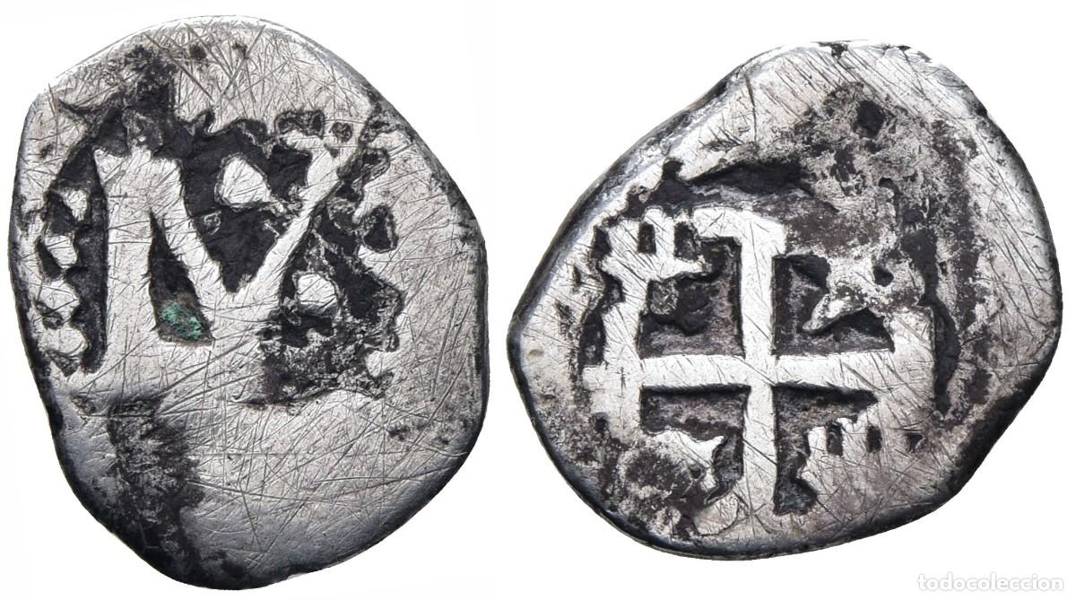 Monedas de Espa&ntilde;a: *** MUY RARO 1/2 REAL DE LUIS I. (&iquest;1725?) POTOS&Iacute;. CAL-TIPO7. PLATA ***