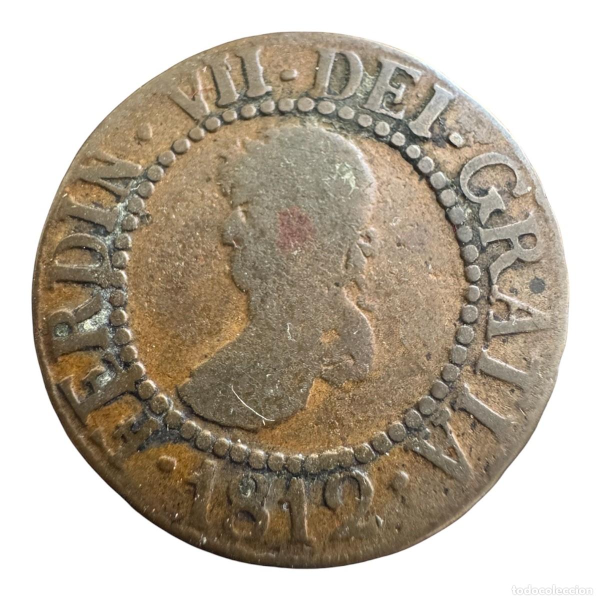 Monedas de Espa&ntilde;a: Fernando VII. Treseta 1812 Palma de Mallorca. Ae MBC-
