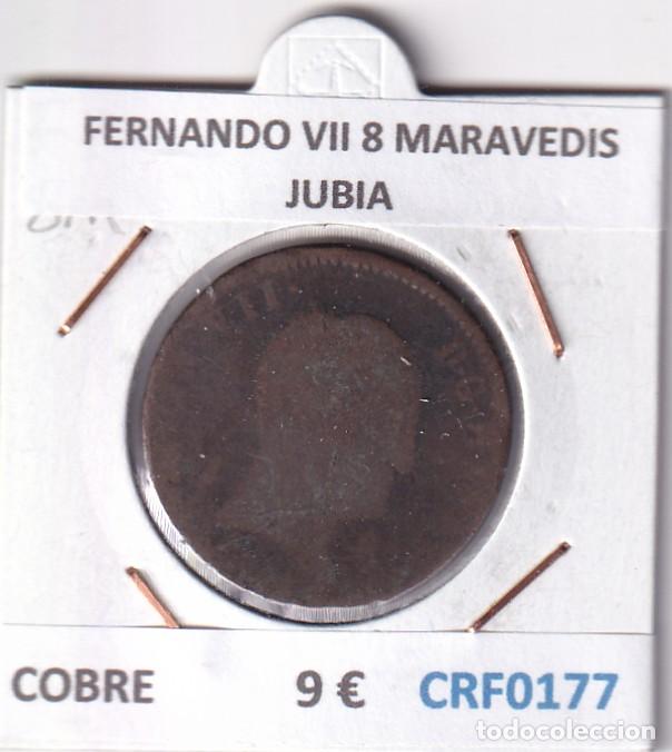 Monedas de Espa&ntilde;a: CRF0177 MONEDA ESPA&Ntilde;A FERNANDO VII 8 MARAVEDIS JUBIA