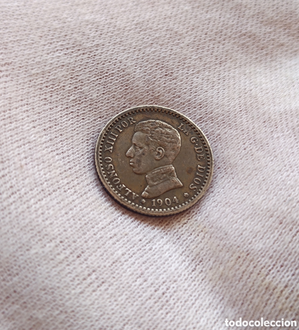 Monedas de Espa&ntilde;a: 50 c&eacute;ntimos Alfonso XIII 1904 *1*0. Plata