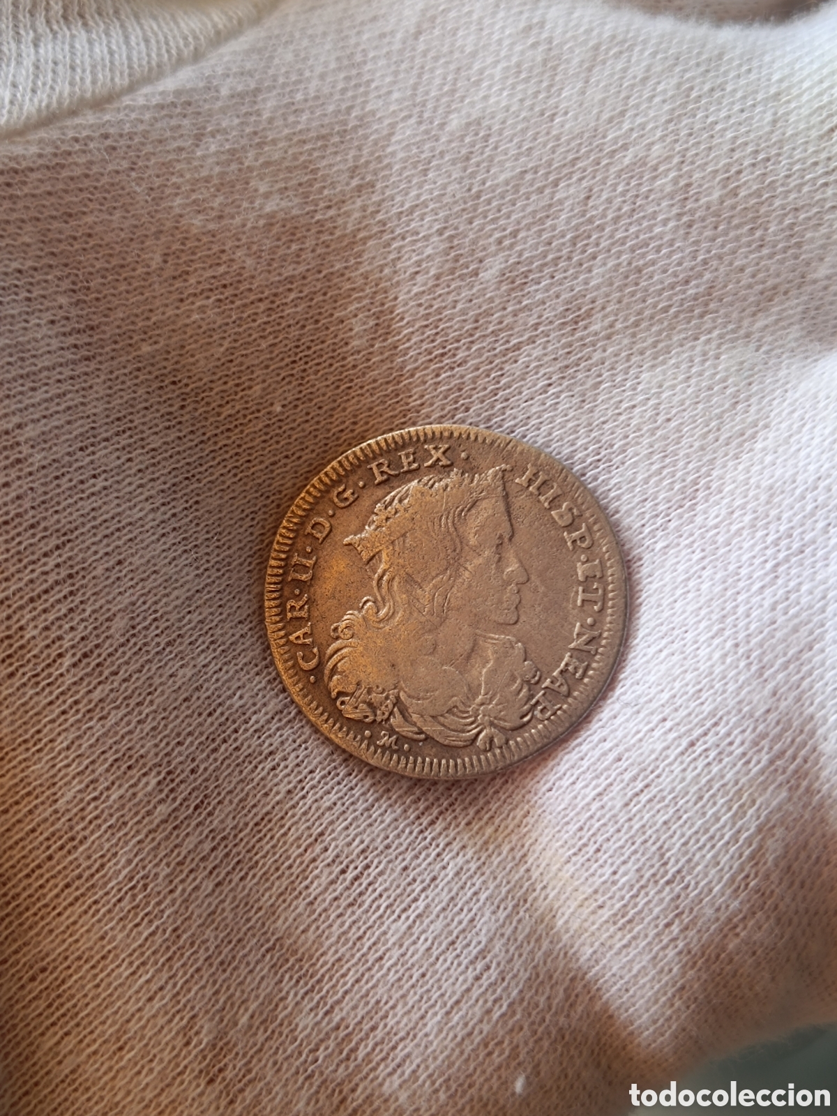 Monedas de Espa&ntilde;a: Imperio espa&ntilde;ol Carlos II. 20 grana 1696. N&aacute;poles