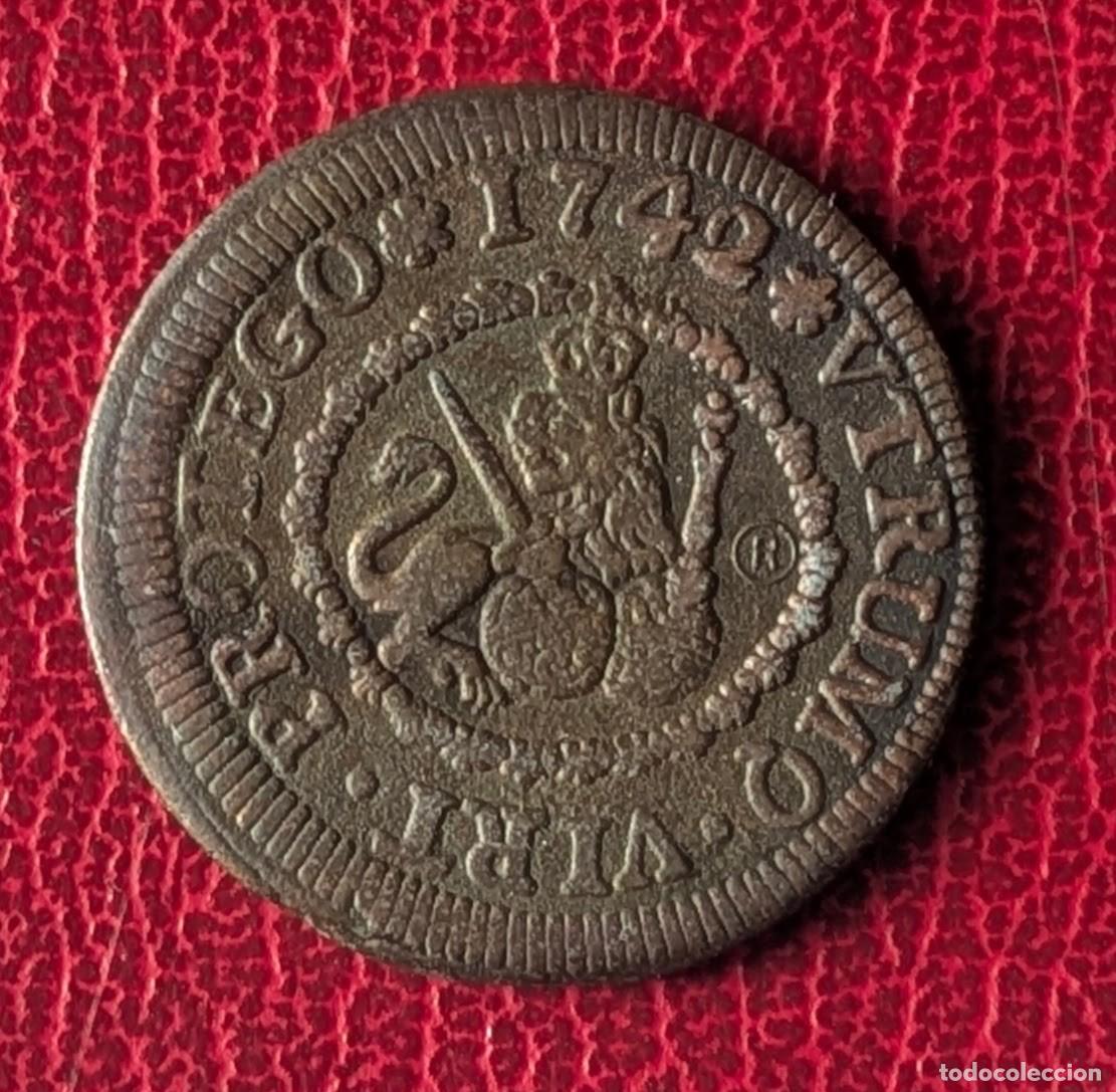 Monedas de Espa&ntilde;a: 4 maraved&iacute;s - Felipe V - A&ntilde;o 1.742 (Lote 186269)