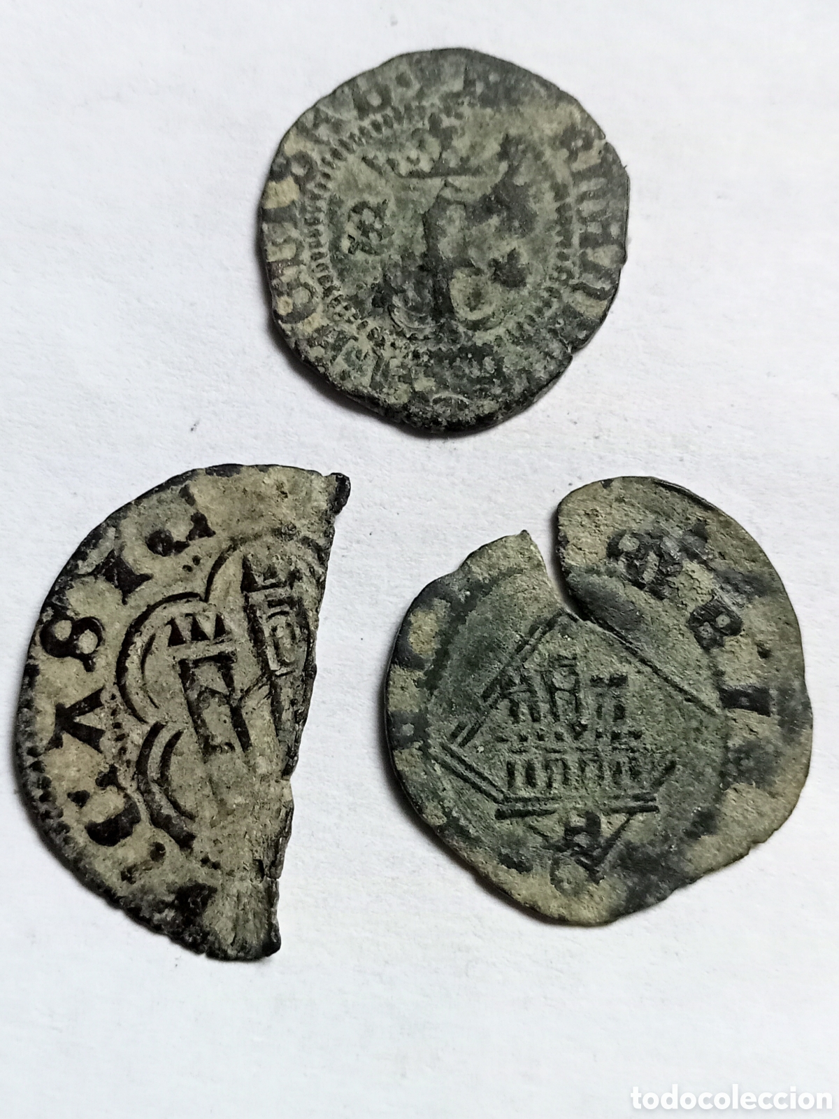 Monedas de Espa&ntilde;a: REYES CATOLICOS - ENRIQUE III Y ENRIQUE IV- SIGLOS XV- XVI