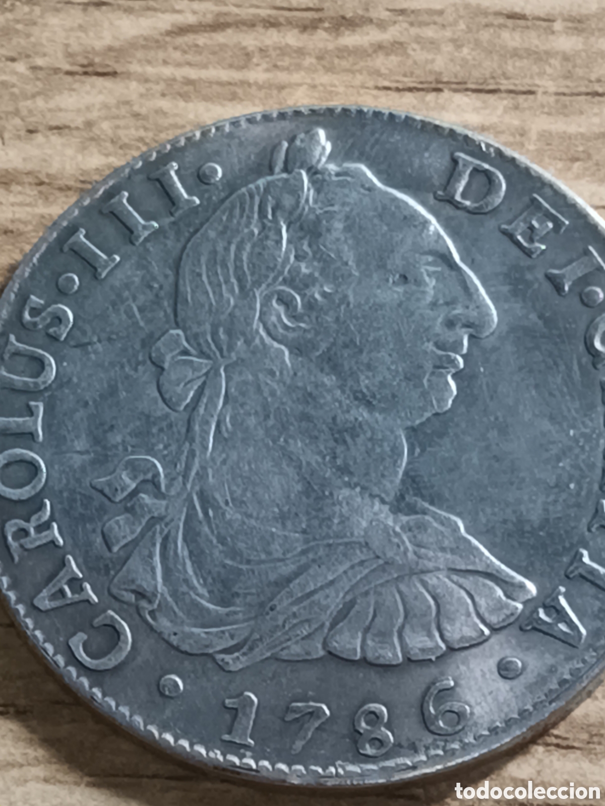 Monedas de Espa&ntilde;a: REPLICA PERFECTA DE 8 REALES CARLOS III A&Ntilde;O 1786