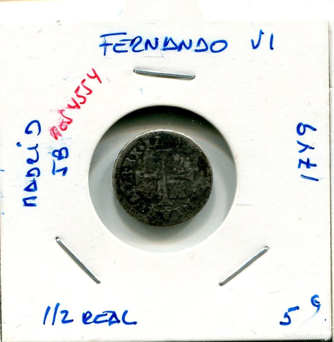 Monedas de Espa&ntilde;a: MEDIO REAL FERNANDO VI A&Ntilde;O 1749 MADRID JB ( MES4554 )