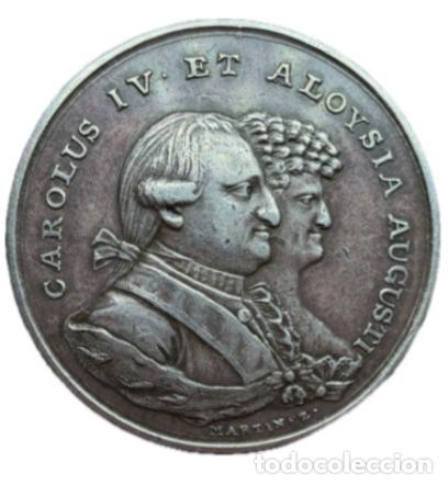 Monedas de Espa&ntilde;a: Carlos IV (1788-1808). Medalla de proclamaci&oacute;n. 1789. Soria. Escasa