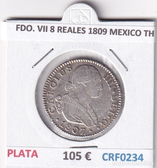 Monedas de Espa&ntilde;a: CRF0234 MONEDA ESPA&Ntilde;A FERNANDO VII 8 REALES 1809 MEXICO TH PLATA