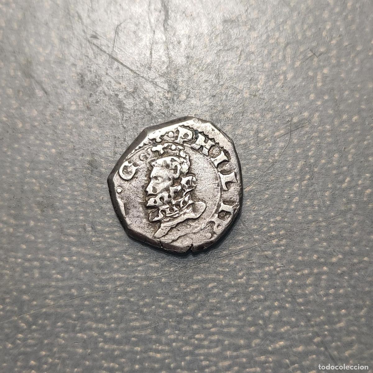 Monedas de Espa&ntilde;a: IMPERIO ESPA&Ntilde;OL SICILIA MESSINA FELIPE III 1 TARI 1618 IP MBC ESCASA
