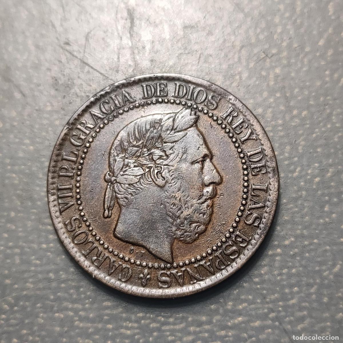 Monedas de Espa&ntilde;a: ESPA&Ntilde;A GUERRA CARLISTA CARLOS VII 10 CENTIMOS 1875 MBC-