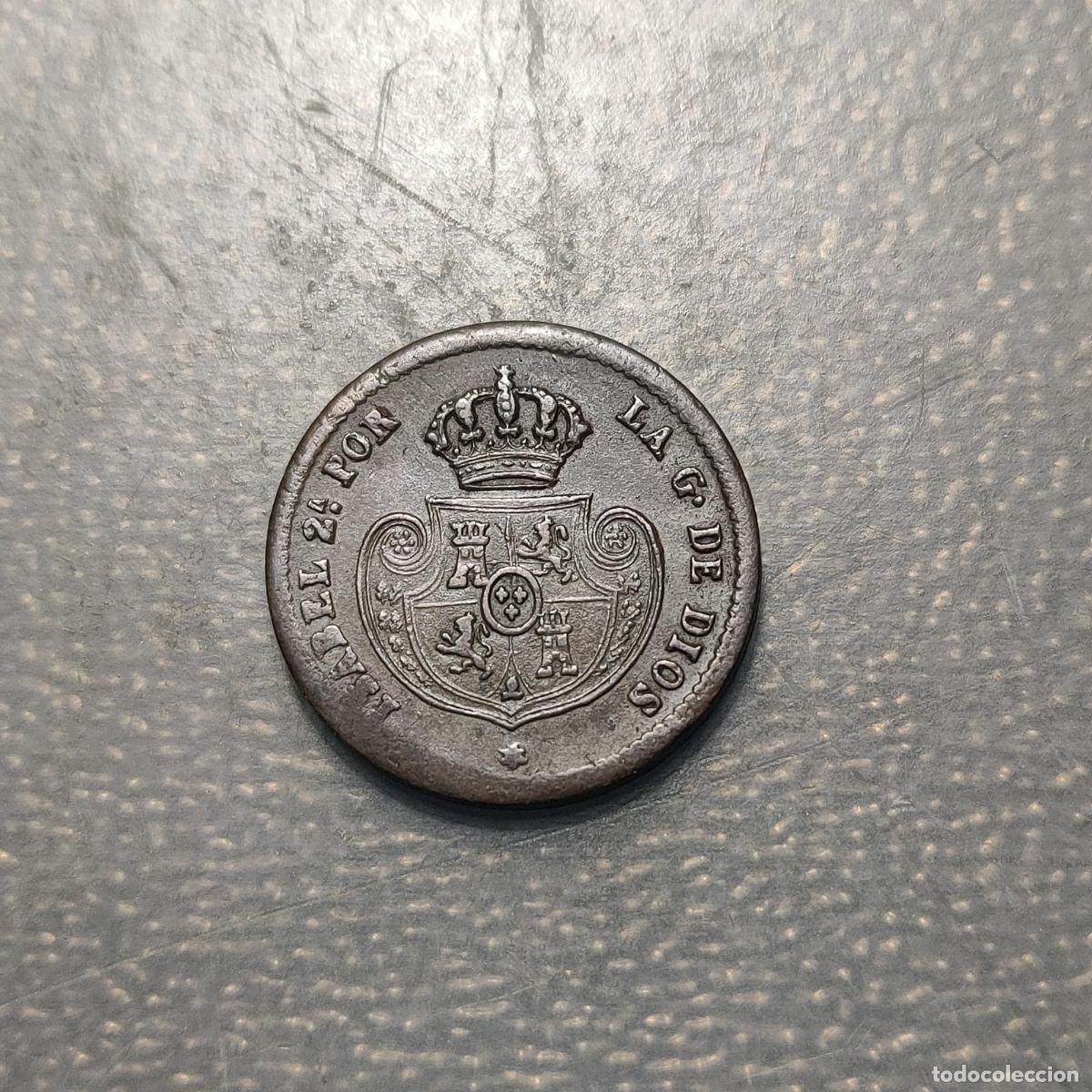 Monedas de Espa&ntilde;a: ESPA&Ntilde;A SEGOVIA ISABEL II DECIMA DECIMO DE REAL 1853 EBC
