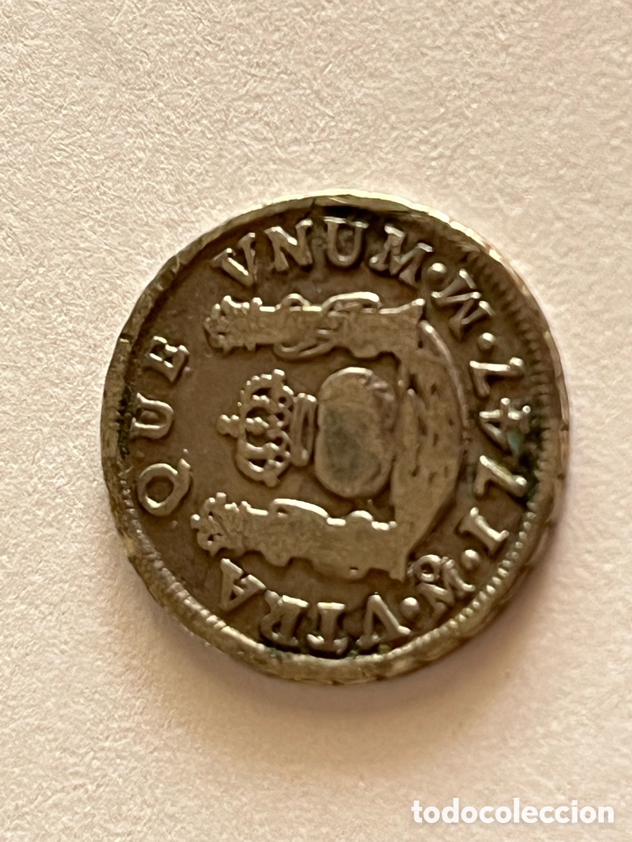Monedas de Espa&ntilde;a: Columnario de plata de 1747