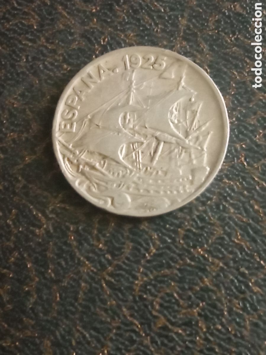 Monedas de Espa&ntilde;a: Moneda de 25 c&eacute;ntimos de 1925 de Espa&ntilde;a