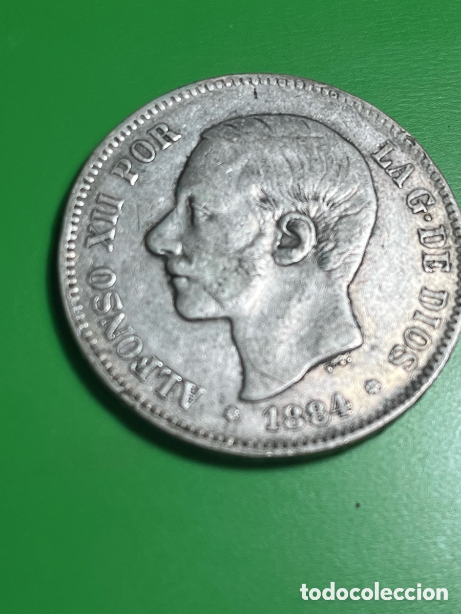 Monedas de Espa&ntilde;a: 5 pesetas de plata. 1878
