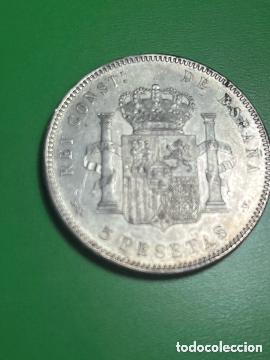 Monedas de Espa&ntilde;a: 5 pesetas 1899. Alfonso XIII. - Foto 2