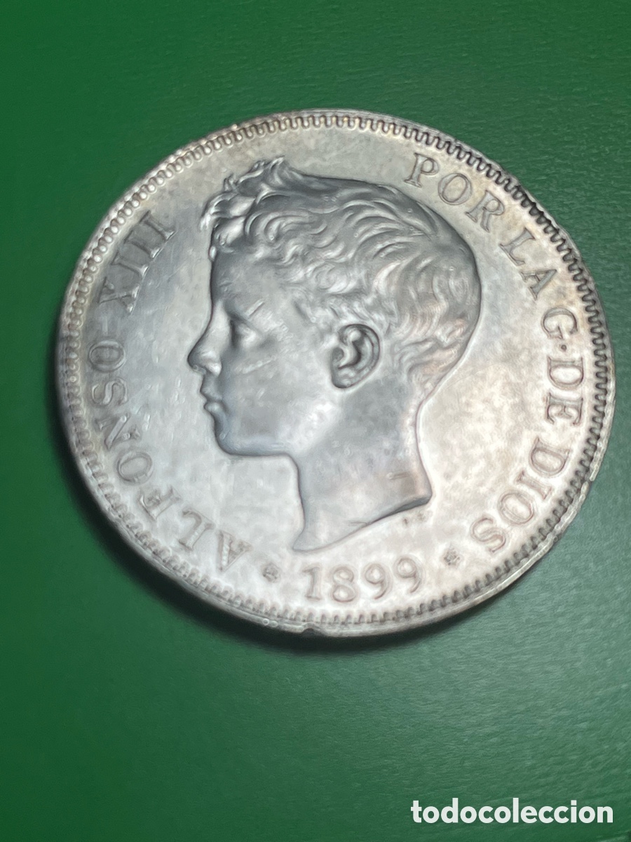 Monedas de Espa&ntilde;a: 5 pesetas 1899. Alfonso XIII.