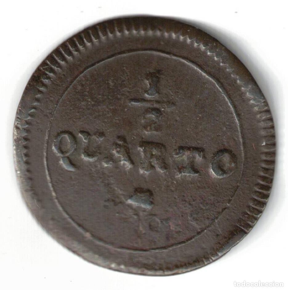Monedas de Espa&ntilde;a: ESPA&Ntilde;A MONEDA - 1/2 CUARTO CATALU&Ntilde;A NAPOLEONICA 1808-1814 BARCELONA