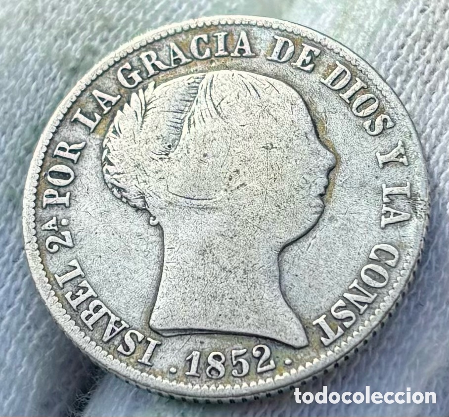 Monedas de Espa&ntilde;a: Moneda PLATA 4 Reales 1852 Madrid. ISABEL II