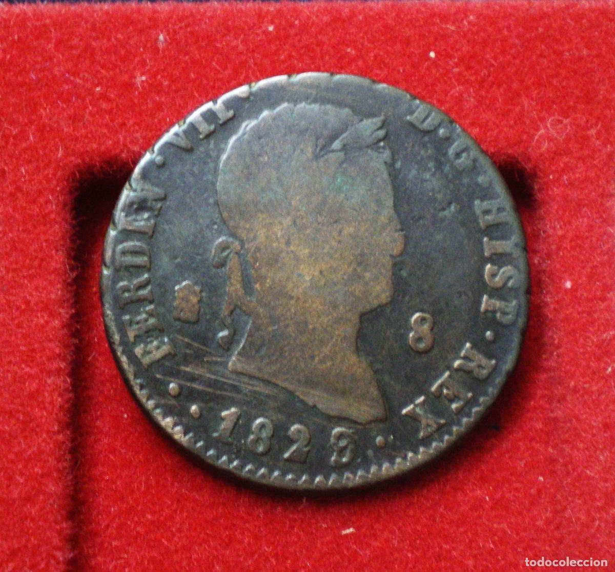 Monedas de Espa&ntilde;a: FERNANDO VII - 8 MARAVEDIS 1829 - SEGOVIA