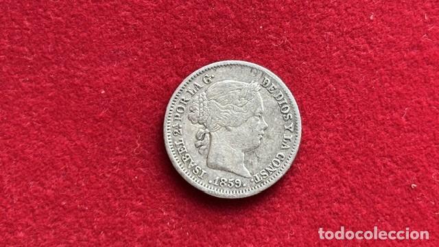 Monedas de Espa&ntilde;a: Isabel II, 1 Real, 1859 Madrid, AC 308 MBC/MBC+