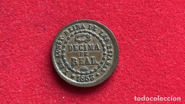 Monedas de Espa&ntilde;a: Isabel II, decima de real 1853 Segovia, AC 146 MBC+