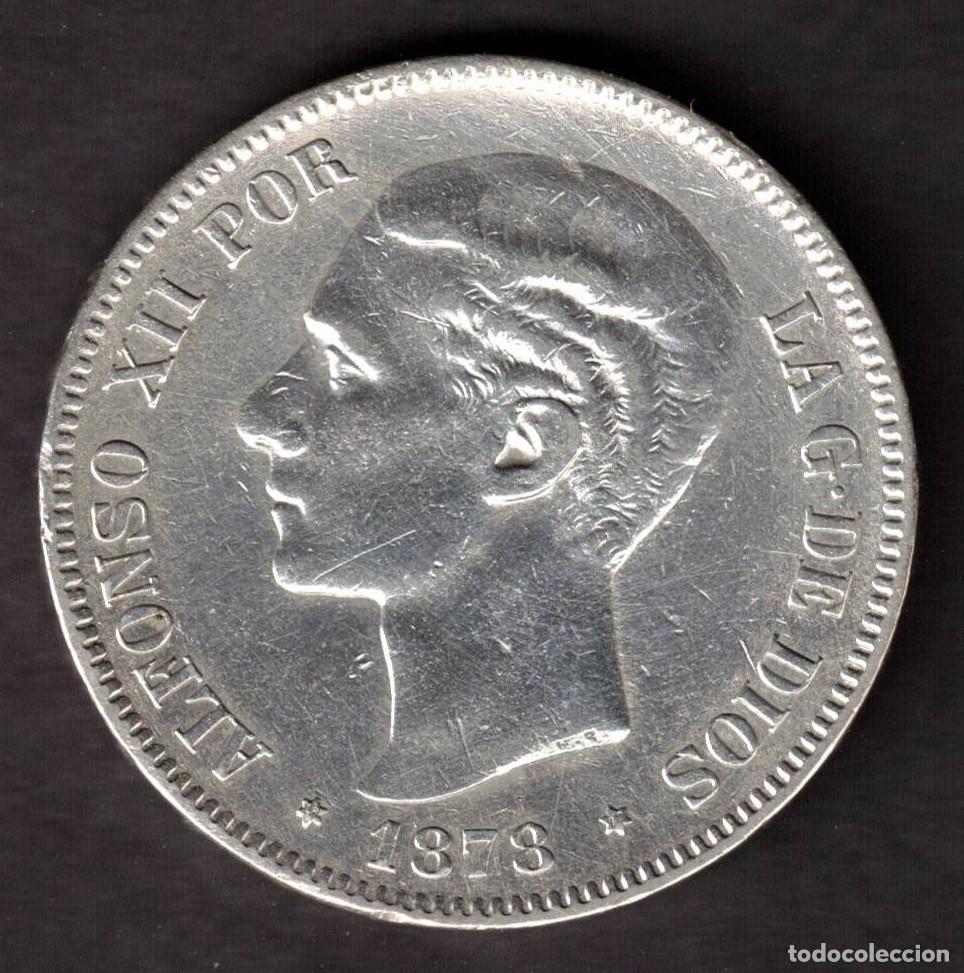 Monedas de Espa&ntilde;a: ESPA&Ntilde;A MONEDA 5 PESETAS ALFONSO XII 1878 DEM