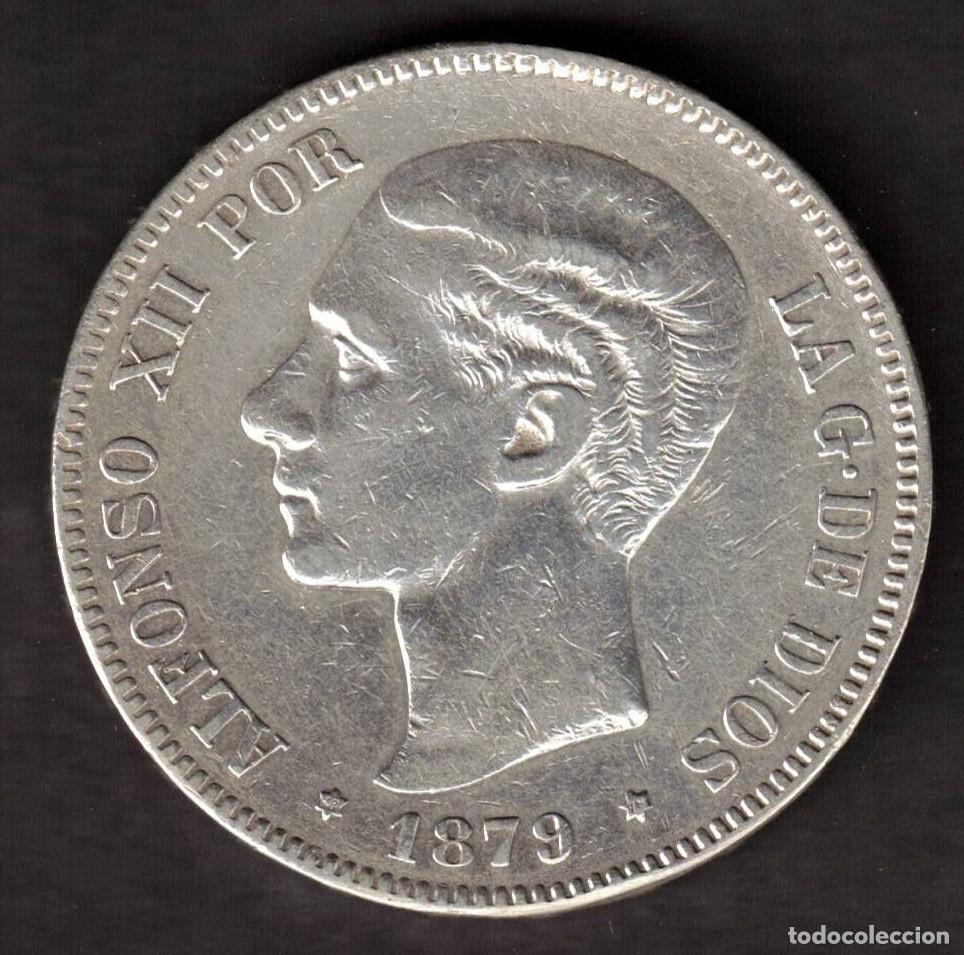 Monedas de Espa&ntilde;a: ESPA&Ntilde;A MONEDA 5 PESETAS ALFONSO XII 1879 * 18 * 79 EMM
