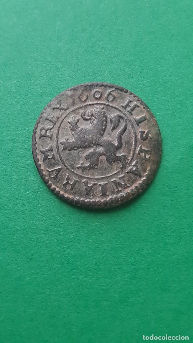 Monedas de Espa&ntilde;a: (FELIPE III)(1606) 4 MARAVEDIS SEGOVIA