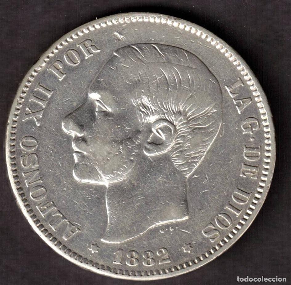 Monedas de Espa&ntilde;a: ESPA&Ntilde;A MONEDA 5 PESETAS ALFONSO XII 1882 MSM