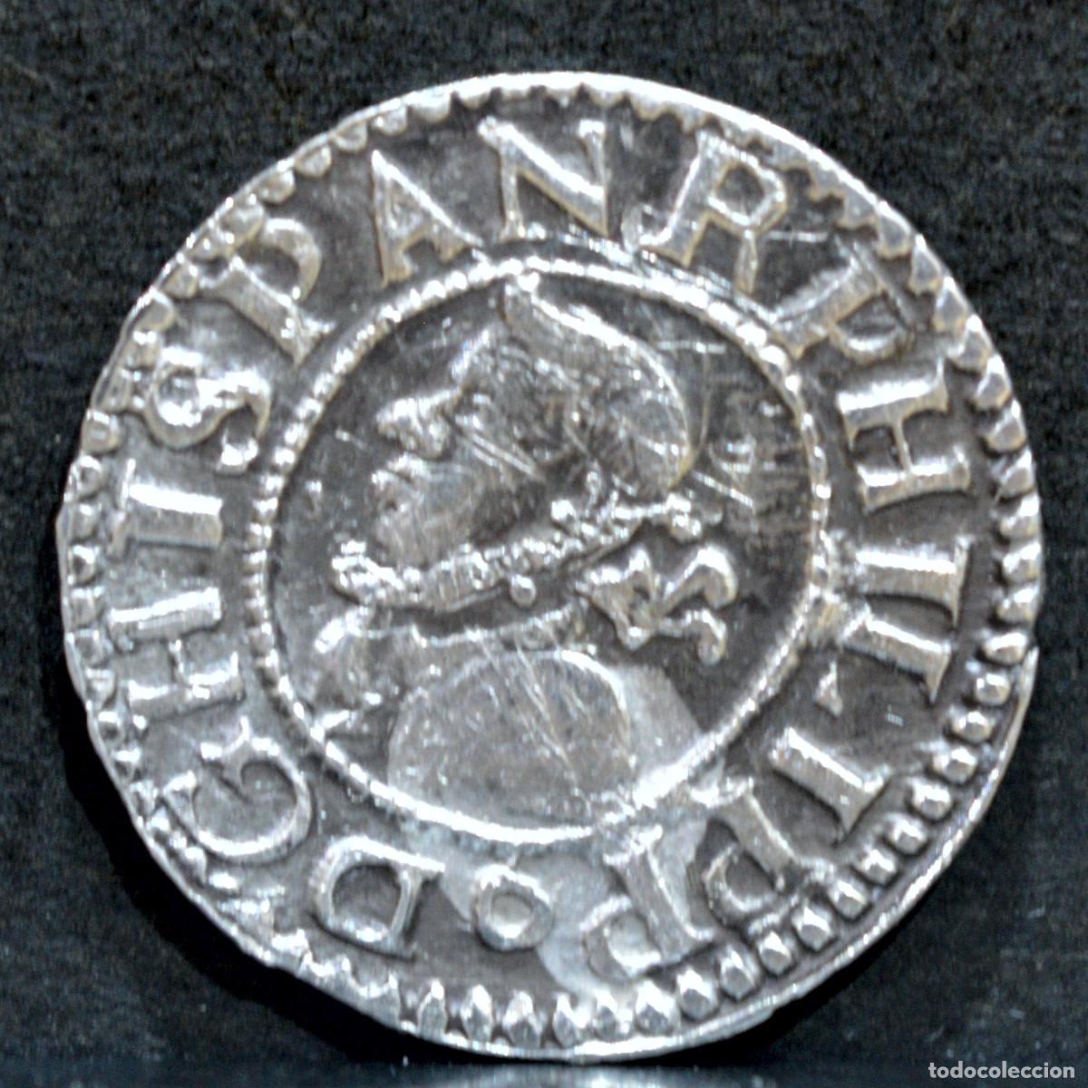 Monedas de Espa&ntilde;a: MEDIO CROAT 1612 BARCELONA FELIPE III PLATA ESPA&Ntilde;A