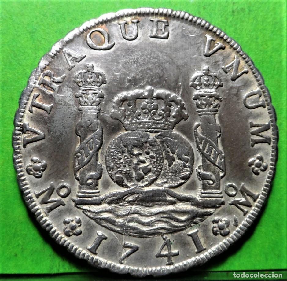 Monedas de Espa&ntilde;a: FELIPE V, 8 Reales, 1741, MEXICO -MF, A.C.-1458, EBC, Ag, Buen ejemplar