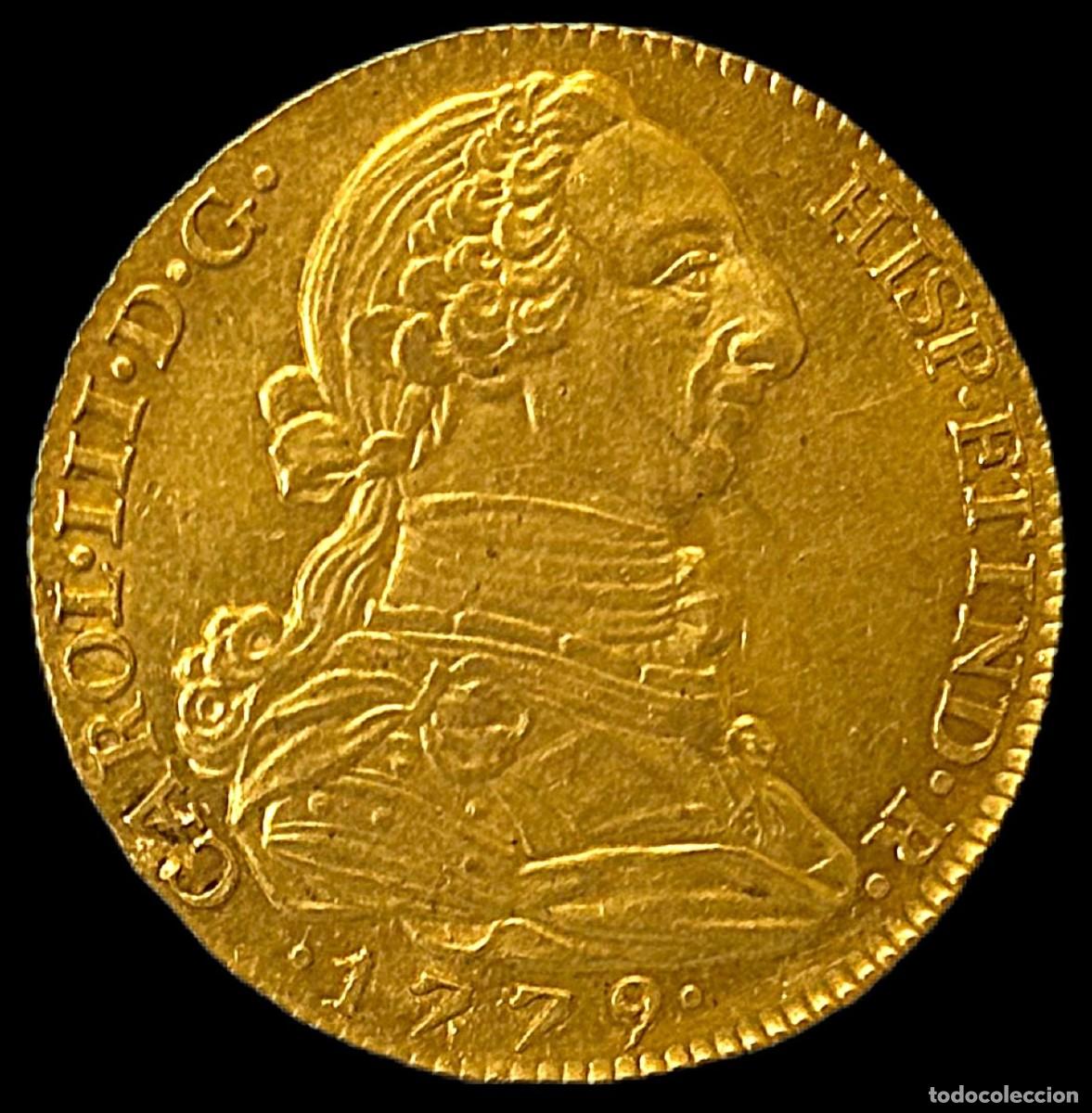 Monedas de Espa&ntilde;a: 4 Escudos Carlos III Madrid