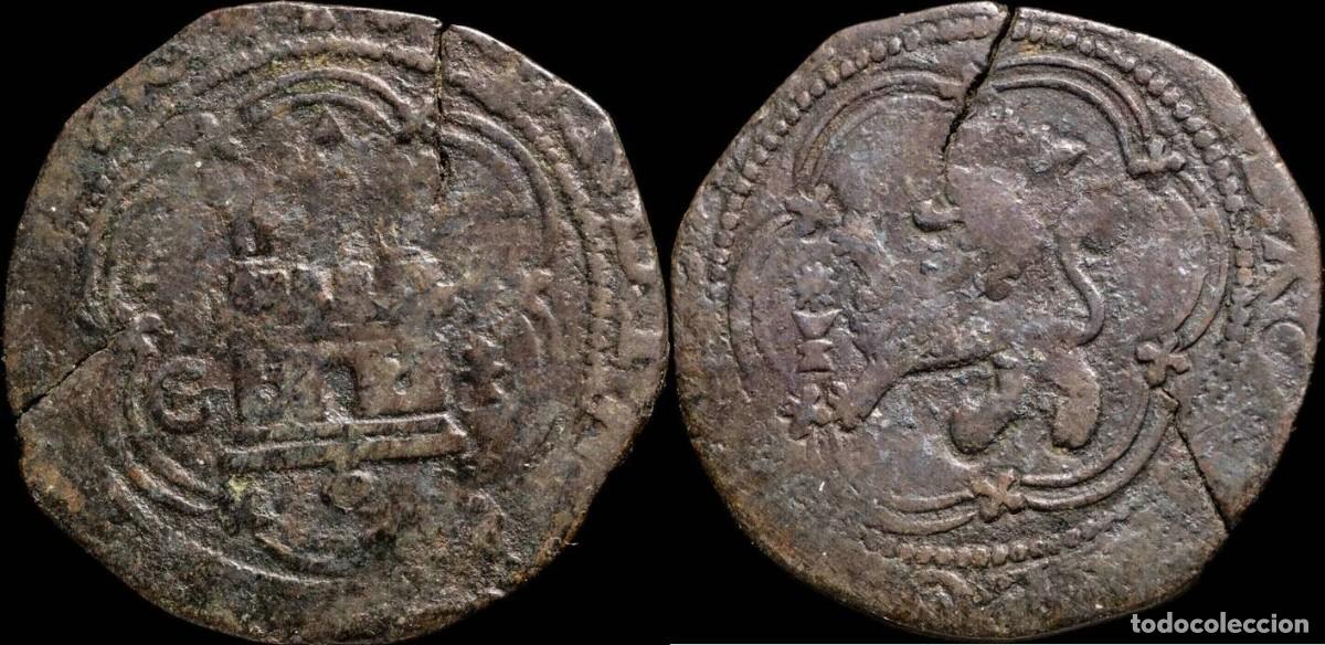 Monedas de Espa&ntilde;a: 4 Maravedis Catholic Kings, Cuenca Mint (BMM 910) - 28 mm / 4.38 gr