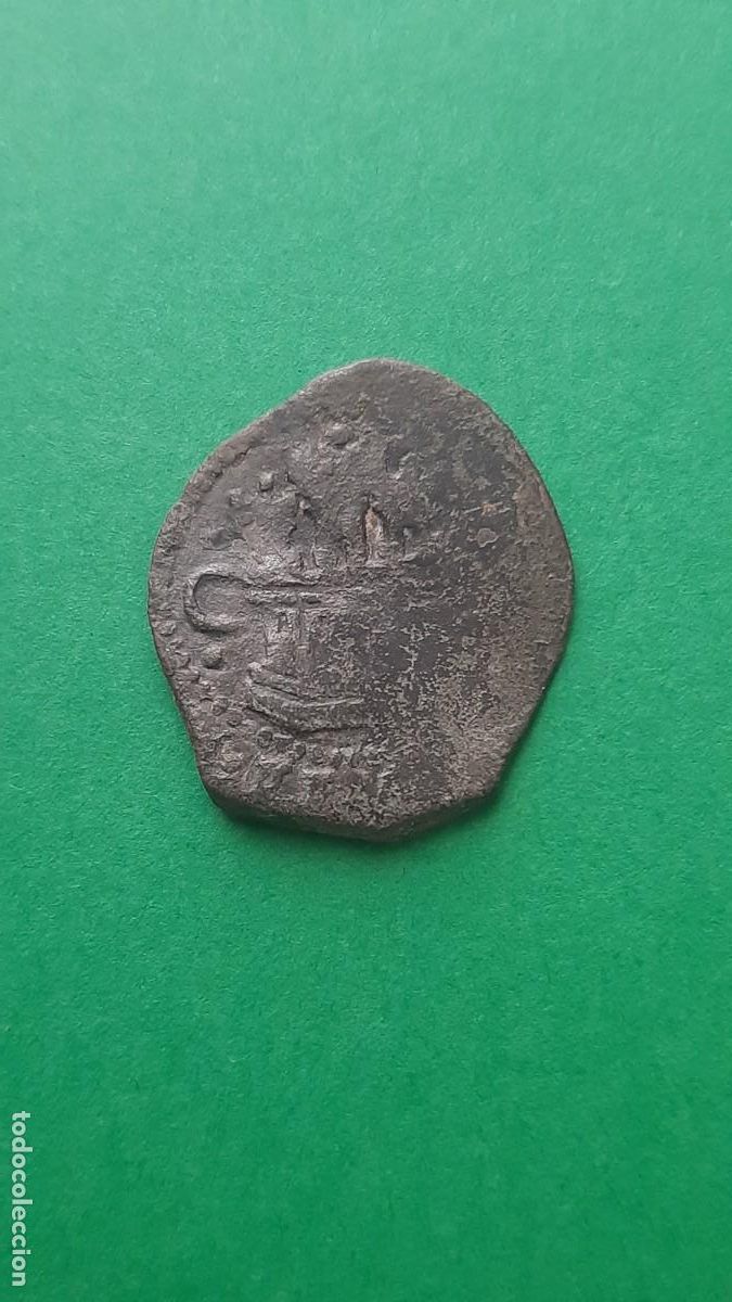 Monedas de Espa&ntilde;a: (FELIPE II)(SIN FECHA) 2 MARAVEDIS CUENCA(C) GRANADA ENCIMA DEL LE&Oacute;N