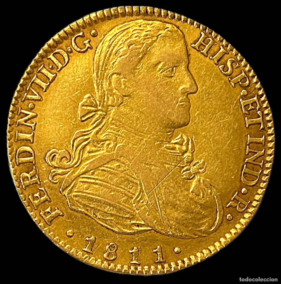 Monedas de Espa&ntilde;a: 8 Escudos Fernando VII M&eacute;xico