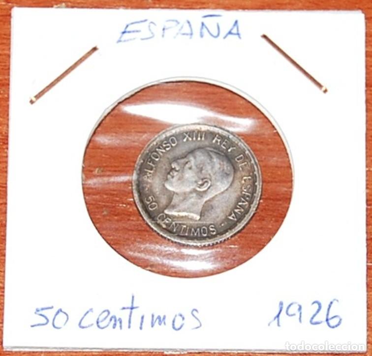 Monedas de Espa&ntilde;a: 50 CENTIMOS DE PLATA ALFONSO XIII 1926 MBC