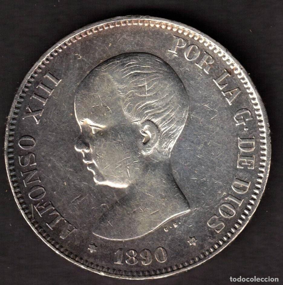 Monedas de Espa&ntilde;a: ESPA&Ntilde;A MONEDA 5 PESETAS ALFONSO XIII 1890 * 18 * 90 MPM