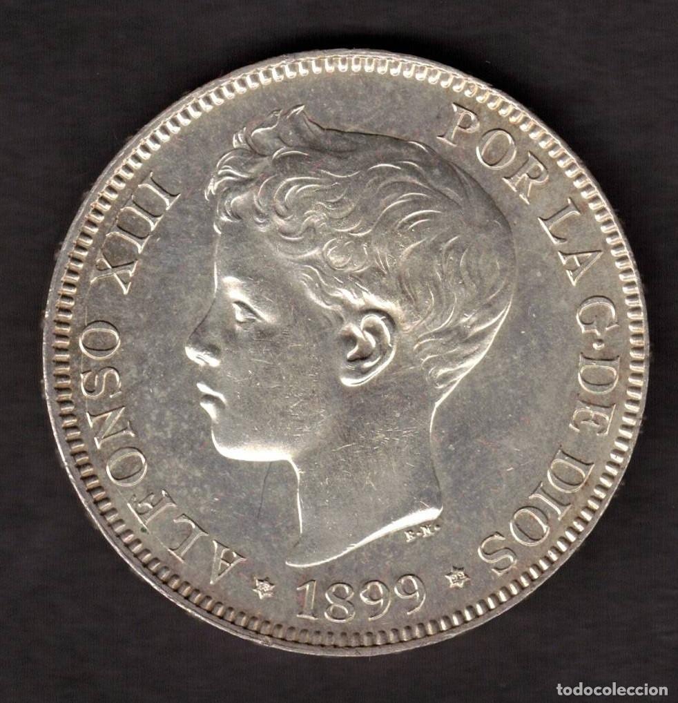 Monedas de Espa&ntilde;a: ESPA&Ntilde;A MONEDA 5 PESETAS ALFONSO XIII 1899 * 18 * 99 SGV