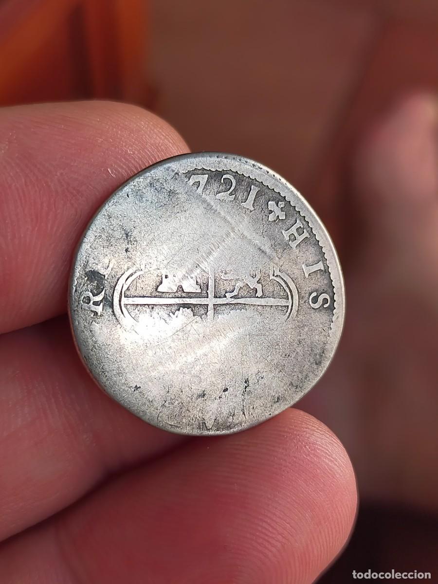 Monedas de Espa&ntilde;a: MONEDA DE 2 DOS REALES ESPA&Ntilde;A FELIPE V CECA &iquest;SEGOVIA? X721 (1721) REGULAR CONSERVACION PLATA